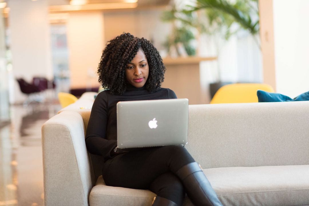 woman on laptop