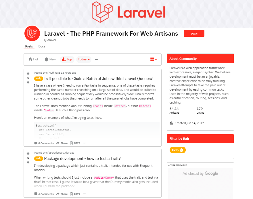 Reddit Laravel